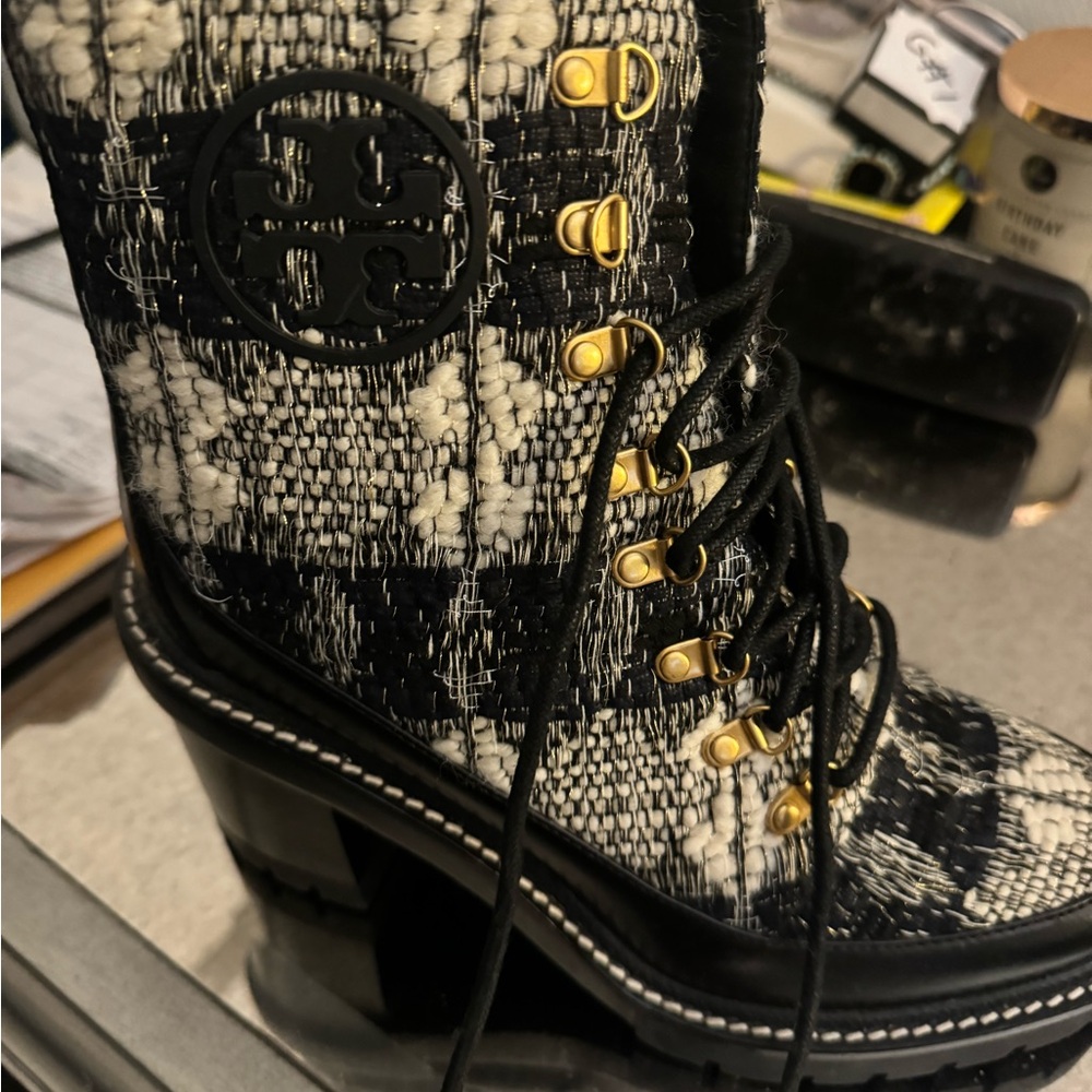 Tory Burch miller lug sole booties